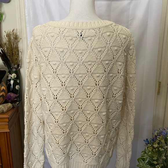 Women’s, Tommy Hilfiger, Open Knit, Crew Neck, Sweater - Picture 6 of 9